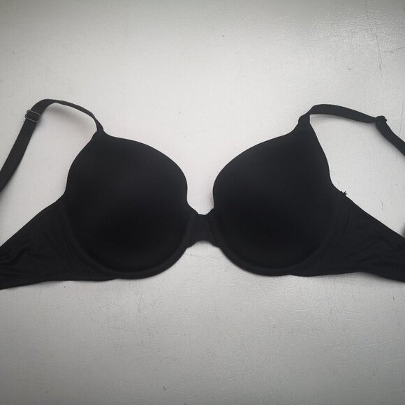 Pink Victoria's Secret Black Size 32DD Lightly Lined Underwire T-shirt Bra - Picture 1 of 7